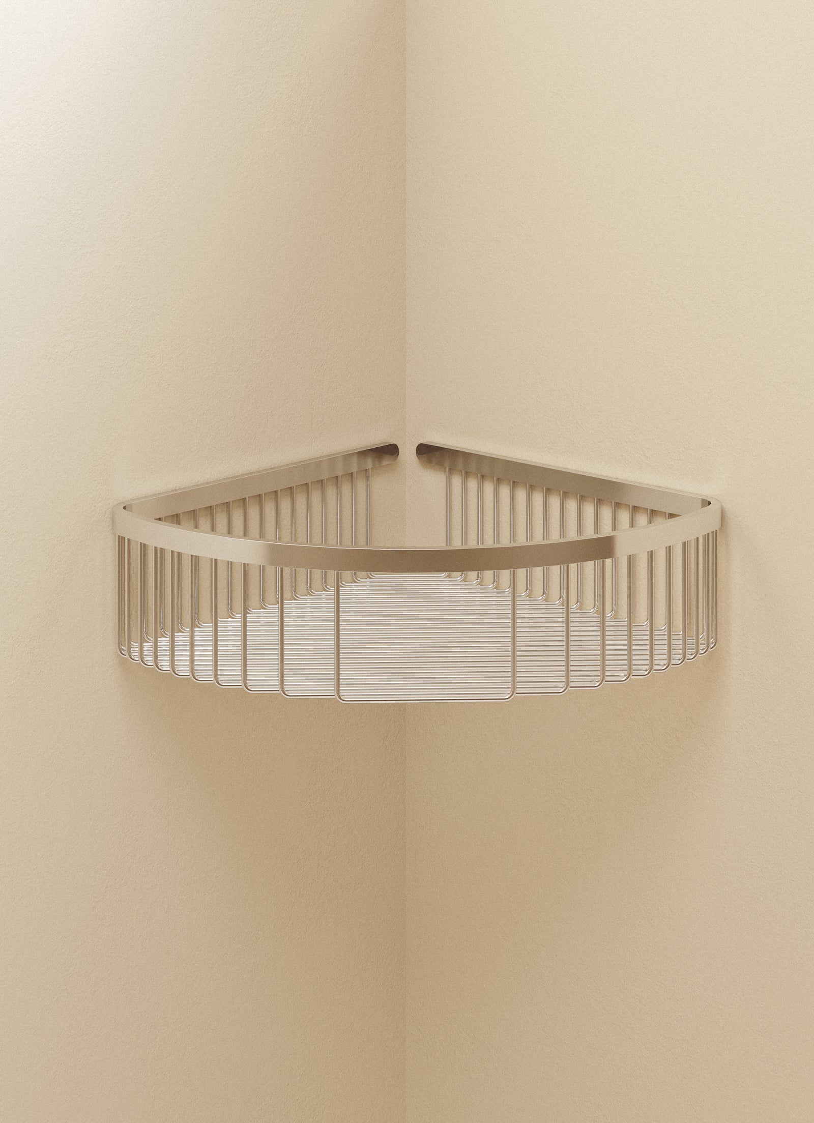 Corner Shower Caddy, 25cm, Chrome, Wall Mounted, Architect Collection