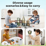 Magnetic Tiles 60pc For Kids Building Blocks Construction Fun Activity Kit | Multi Colour
