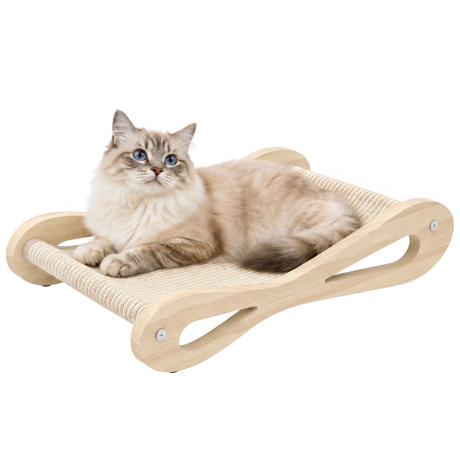 PawHut 2 In 1 Sisal Cat Scratcher Bed Cat Scratching Board And Lounger