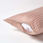 European Size Egyptian Cotton Pillowcase 330 Tc | 40 x 80cm | Taupe & Beige