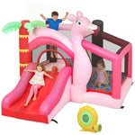 AIYAPLAY Kids Inflatable Bounce House With Blower For Indoor Outdoor, Pink