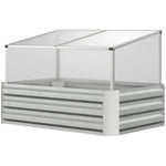 Raised Bed With Mini Greenhouse Planter