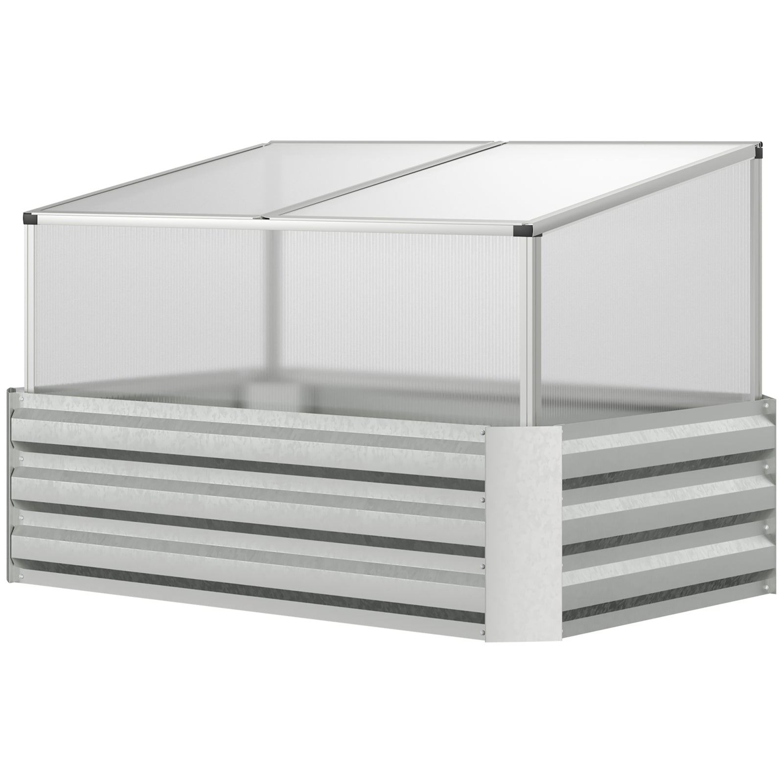 Raised Bed With Mini Greenhouse Planter
