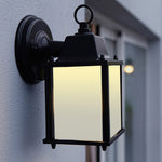 Vintage Cast Aluminium Outdoor Wall Lantern Light – Waterproof Frosted Glass Design With E27 Socket For Patios
