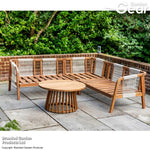 Garden_Gear Acacia Eleni Corner Sofa Set