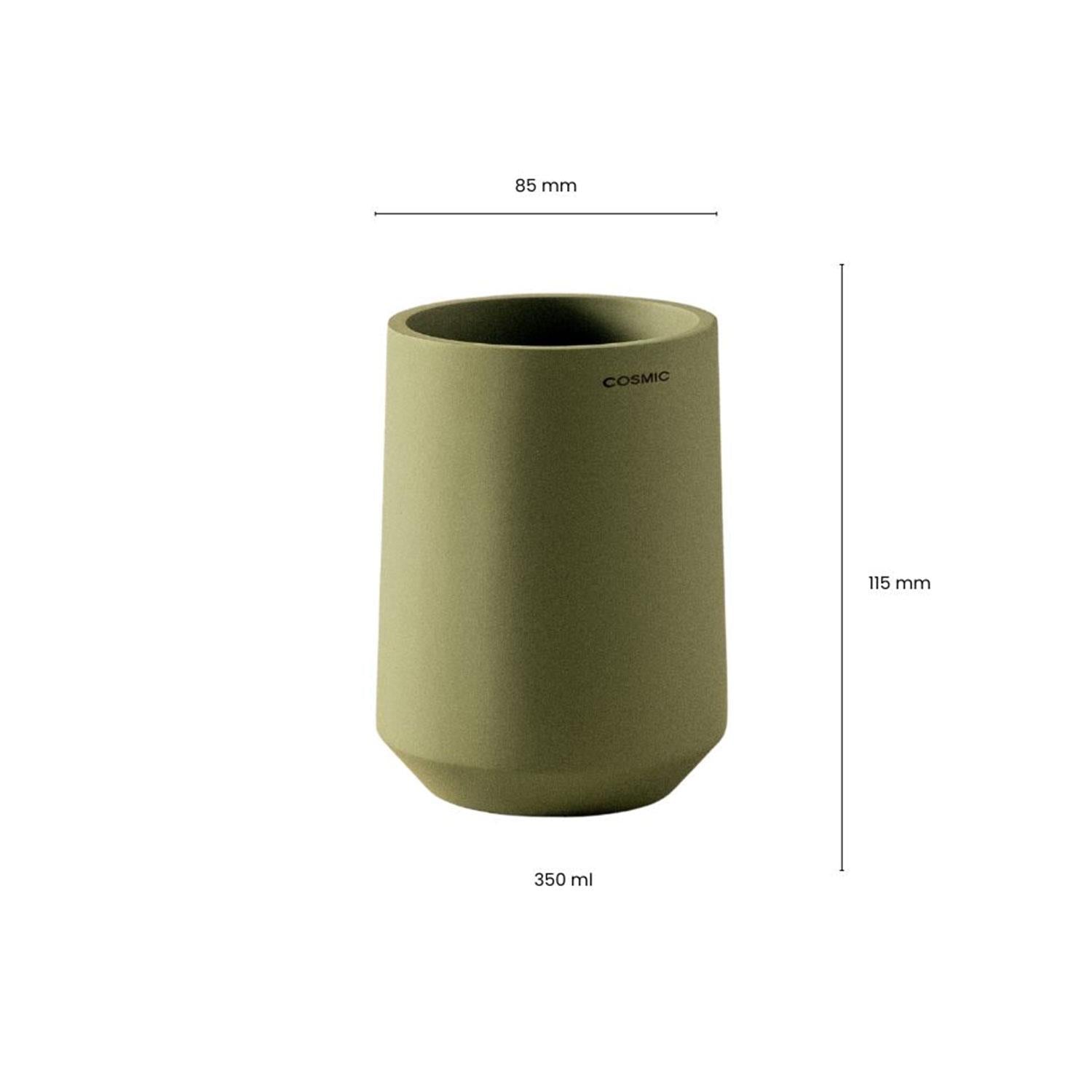 Toothbrush Holder Big & Durable Polyresin Saona Collection | Tangerine
