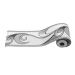 Pvc Silver Grey Prepasted Wallpaper Border Roll