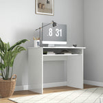 Writing Computer Desk Workstation Pb Home Office Table | White
