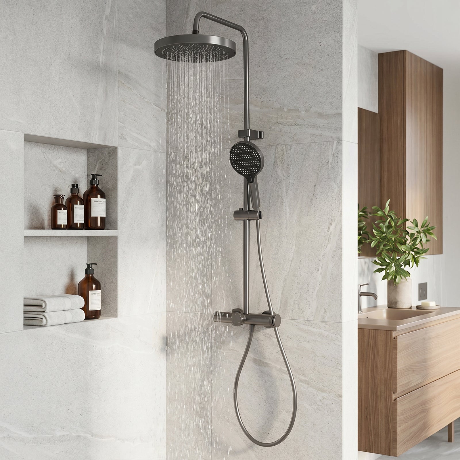 Breeins Wall-mount Bathroom Shower System Set