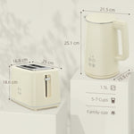 Fast Boil Kettle & Toaster Set | Beige