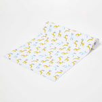 Majestic Stag Grey Christmas Table Runner | 35cm x 180cm | Yellow & Grey