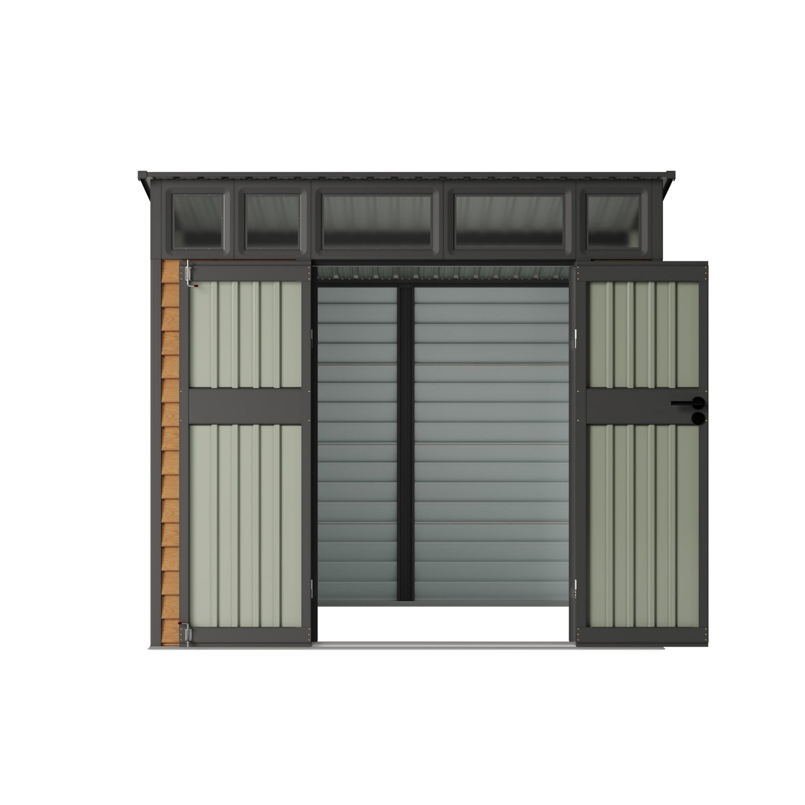 Breeins 8x7 Ft Large Metal Garden Tool Storage Shed