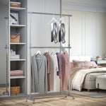 Garment Rail Adjustable Portable Clothes Hanging Stand