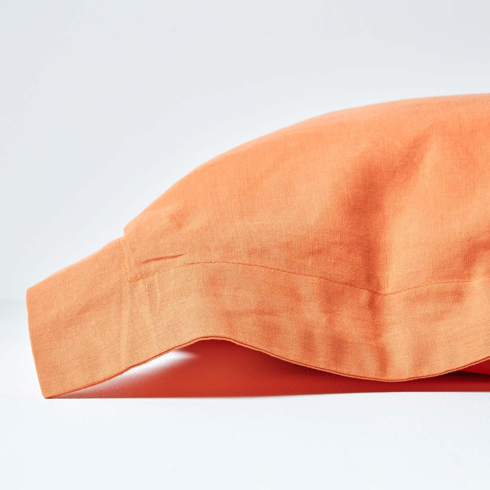 Linen Oxford Pillowcase | 48 x 74cm | Burnt Orange