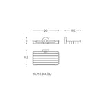 Shower Caddy Basket, 20cm, Chrome, Anti-corrosion, Start Collection