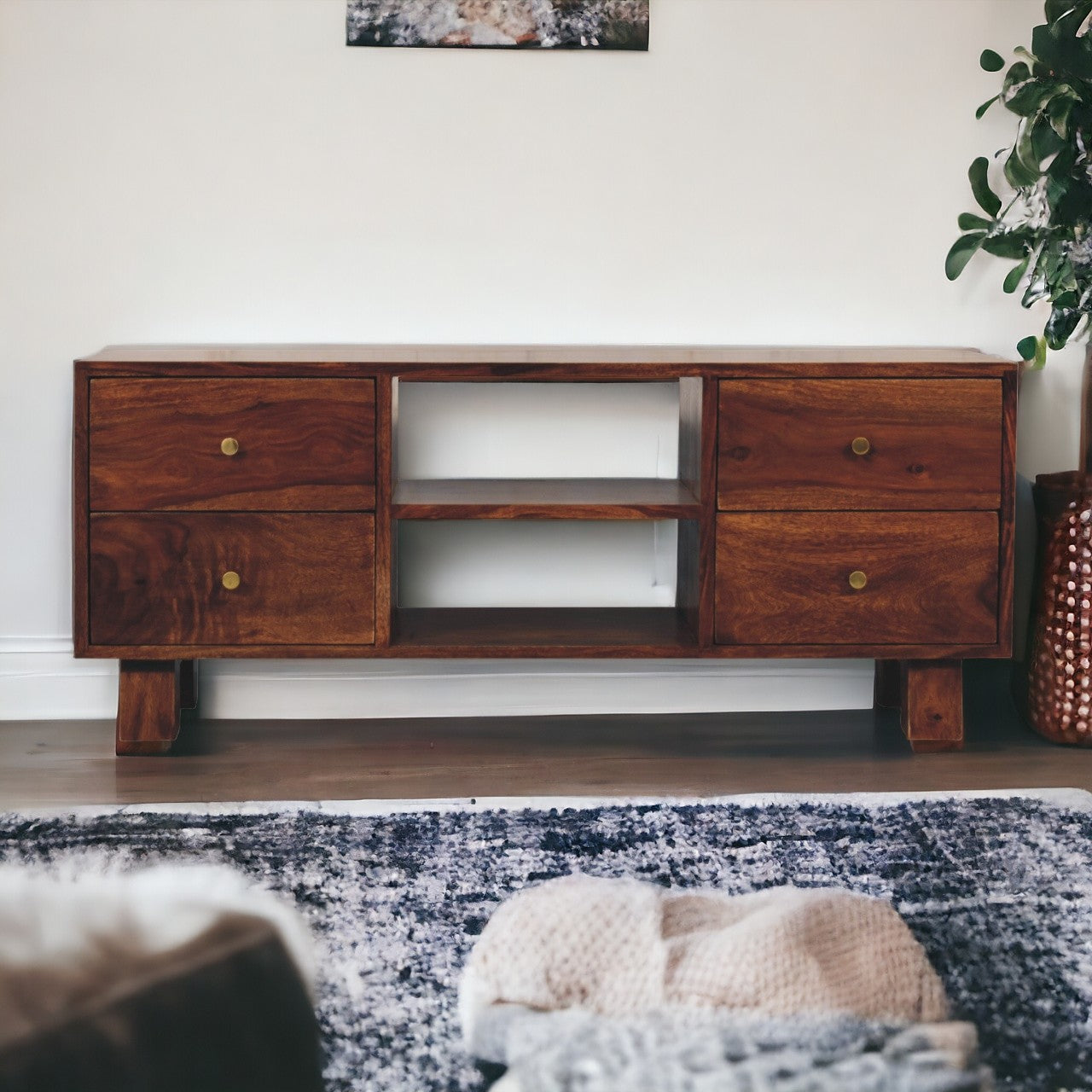 Solid Wood Tula Media Unit