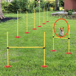 Outdoor 3 Pc Dog Pet Agility Training Garden Starter Obstacle Set For Dog