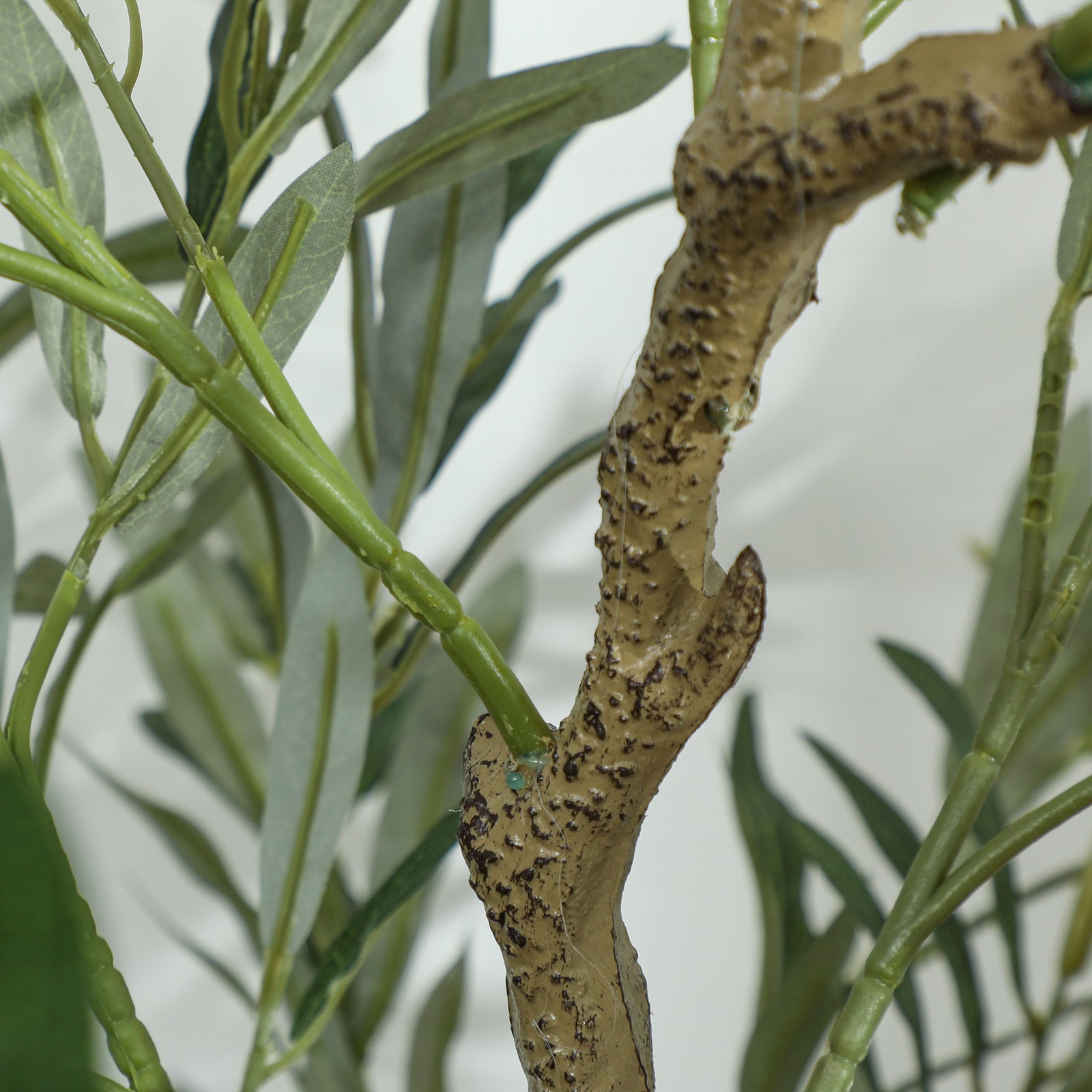 Indoor Artificial Plant, Faux Potted Silk Olive Tree | Large | Green