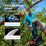 Pruning Shears 450w Brushless Lcd Sk5 Blade For Garden Cutting Blue | Blue