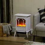 Electric Stove Heater Led Flame Effect 1000w/2000w | One Size | White