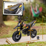12v Aprilia Licenced Kids Electric Motorbike With Training Wheels | Yellow