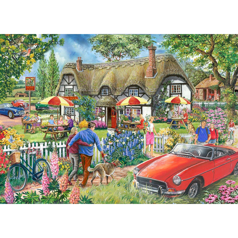 Country Pub - Big 500 Piece Jigsaw Puzzle For Adults, With Extra Large Pieces