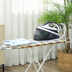 HOMCOM Steam Generator Iron, Large Water Tank, Energy-saving, Self-cleaning