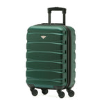 55x35x20cm Cabin Carry On Suitcase Hard Shell Overhead Luggage 100+ Airlines Approved | Cabin | Forest Green