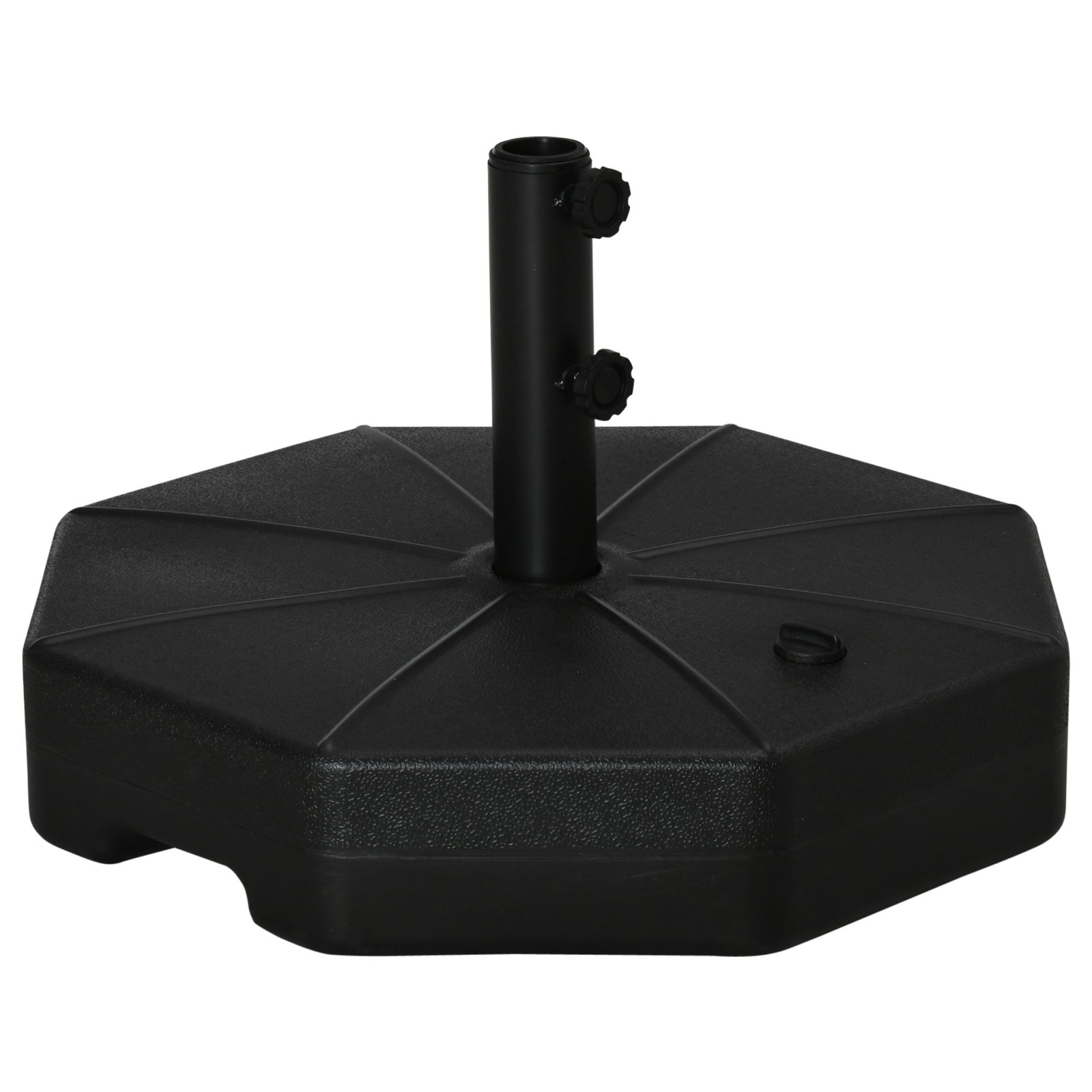 Octagonal Parasol Base Umbrella Stand, Black