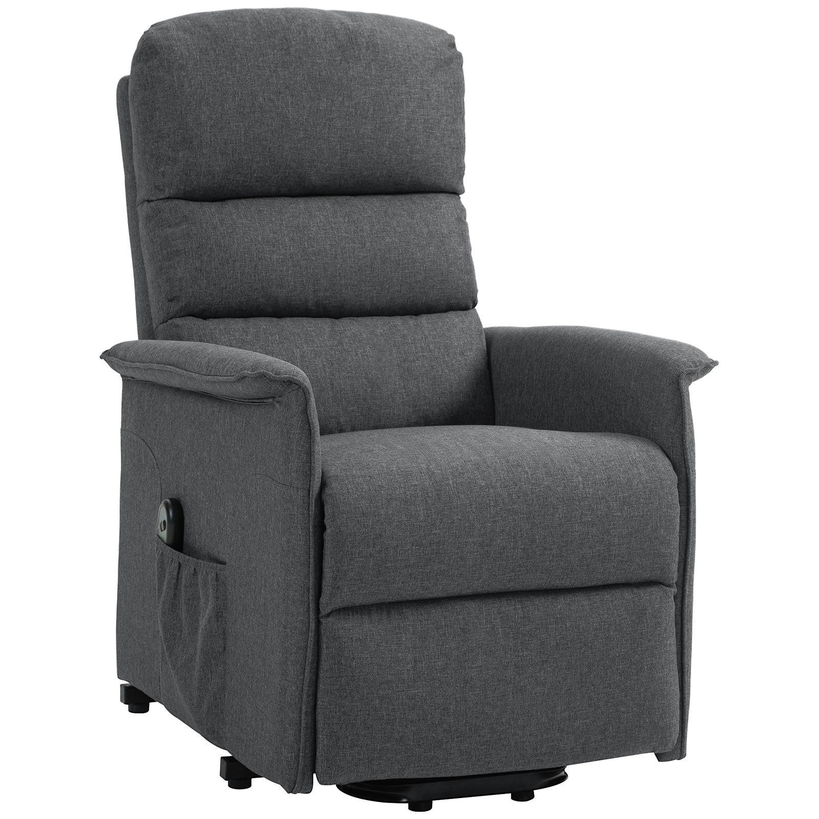 Power Lift Recliner Electric Chair W/ Remote | Dark Grey