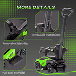Lamborghini 2 In 1 Baby Ride On Push Car Toddler Push Along Car | Green
