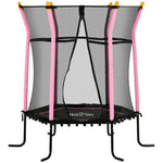 5.2ft Kids Trampoline With Enclosure Indoor Outdoor For 3-10 Years | Pink