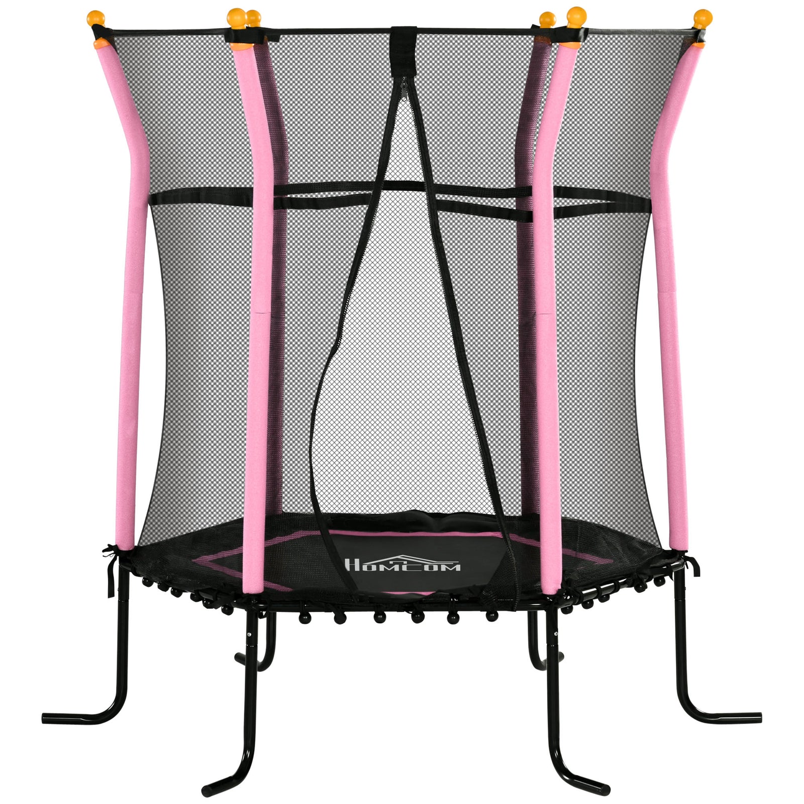 5.2ft Kids Trampoline With Enclosure Indoor Outdoor For 3-10 Years | Pink