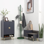 Shoe Storage Cabinet With Beadboard Doors For 15 Pairs | One Size