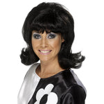 60s Flick-up Wig | Black
