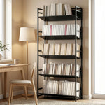 Bookcase Anti-slip Design 5-tier | Black