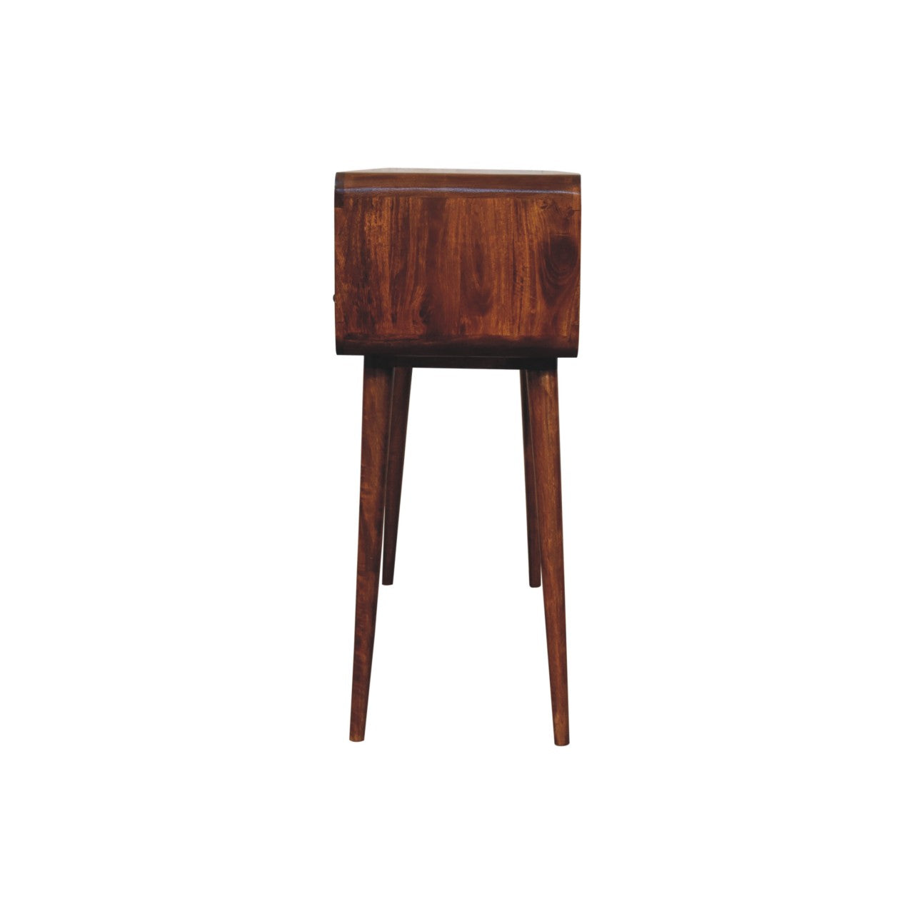 Artisan Furniture Solid Wood Triple Curved Chestnut Console Table