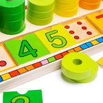 Wooden Learn To Count Toy, Educational Game, 54 Play Pieces