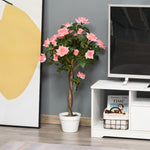 90cm Artificial Rose Tree Fake Decorative Plant | One Size | Pink