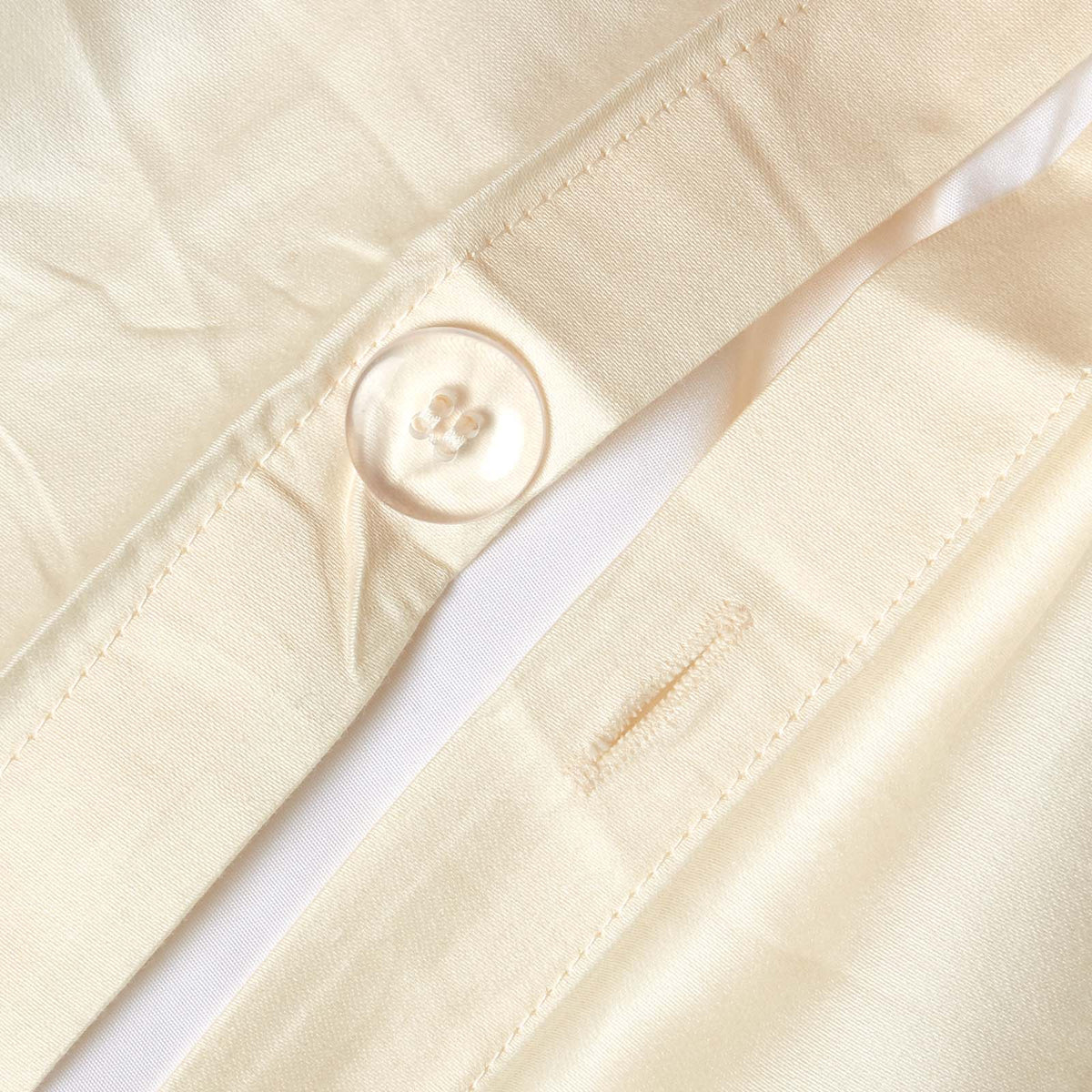 Organic Cotton Duvet Cover Set 400 Tc | Double | Cream