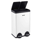60l Dual Pedal Recycling Pedal Bin | 60l | Black