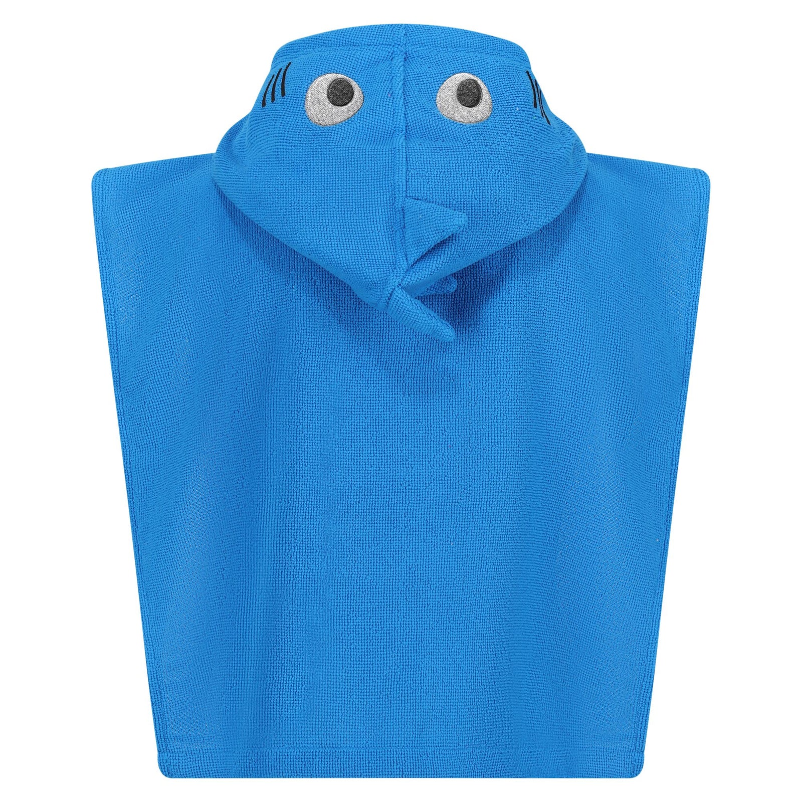 Childrens/kids Bubbles The Shark Hooded Towel | 1-3 Years | Blue