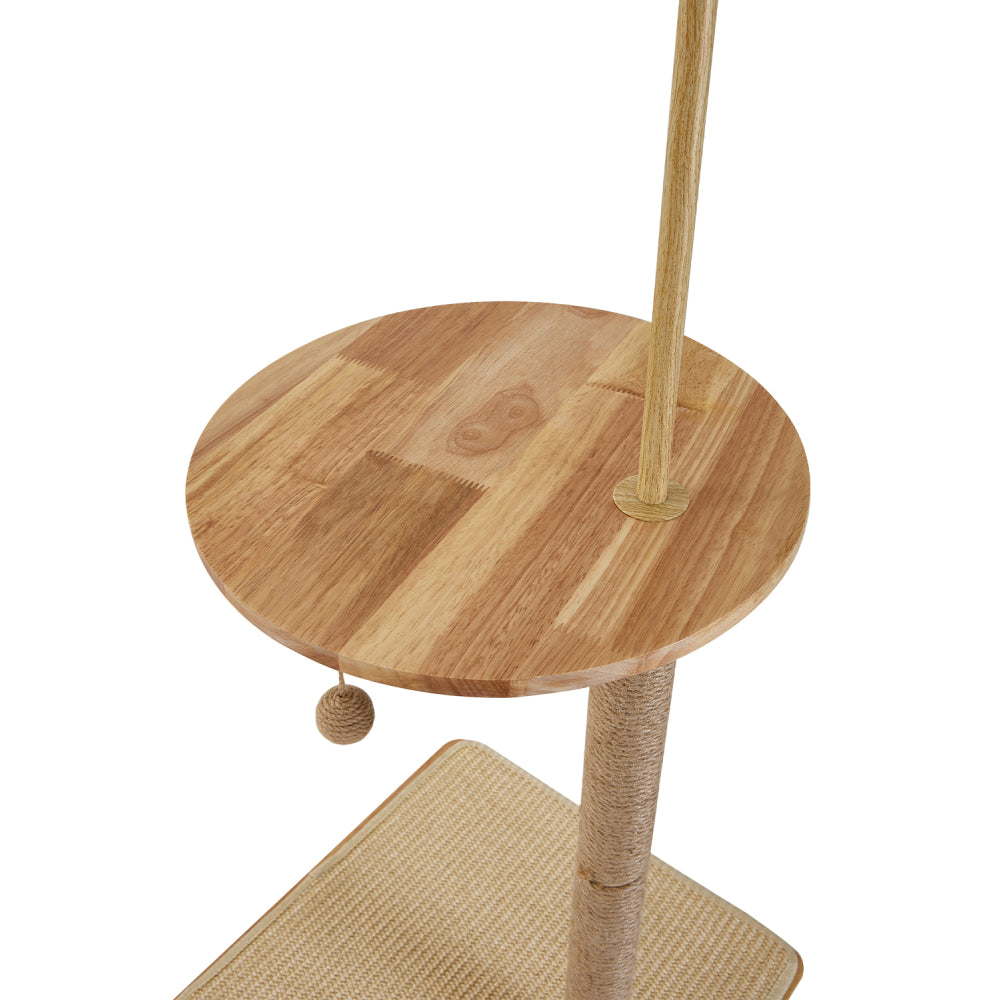 2-in-1 Cat Climbing Frame Floor Lamp