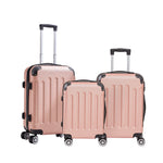 3pcs Lockable Travel Suitcase Set