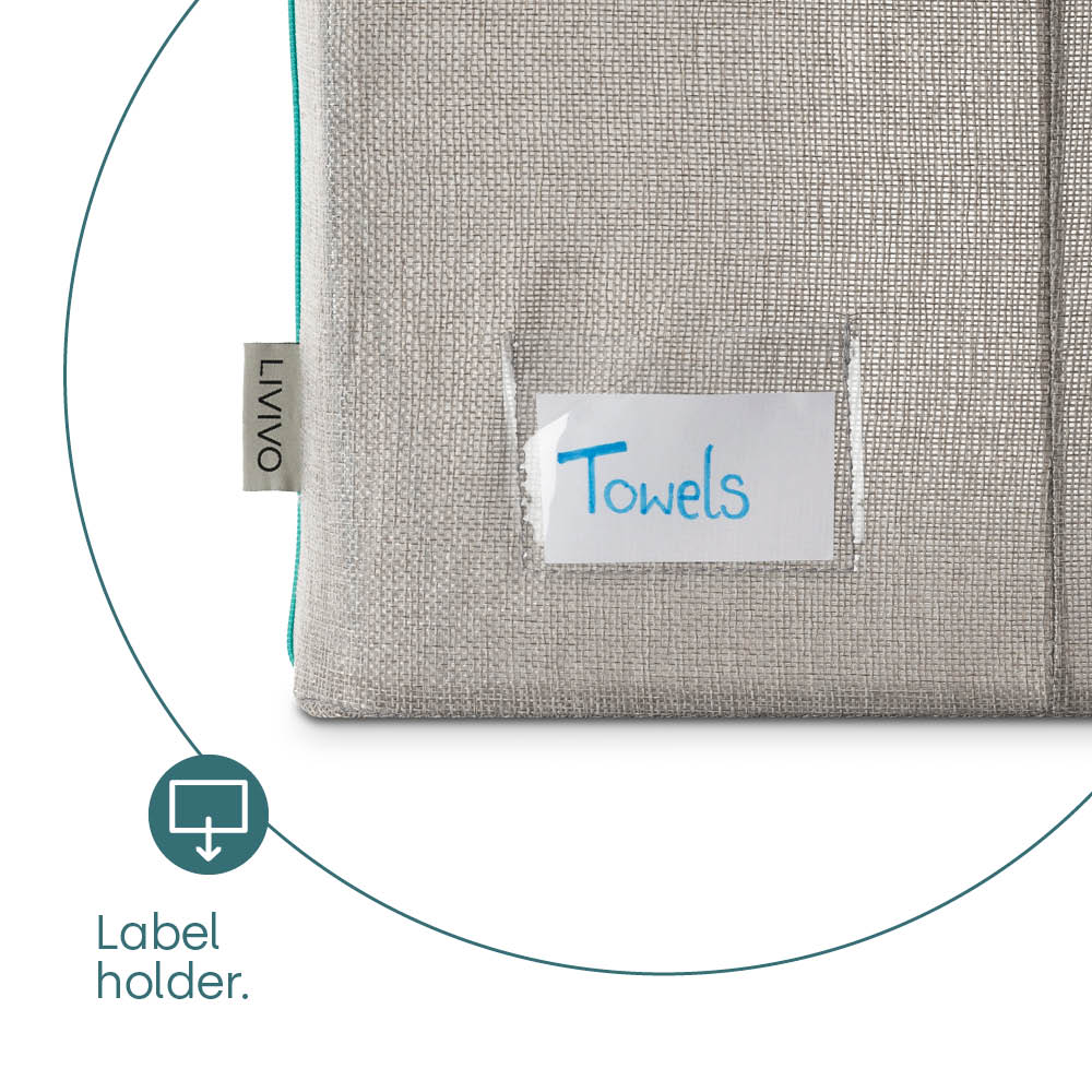 Folding Storage Bag With Metal Frame | One Size | Grey