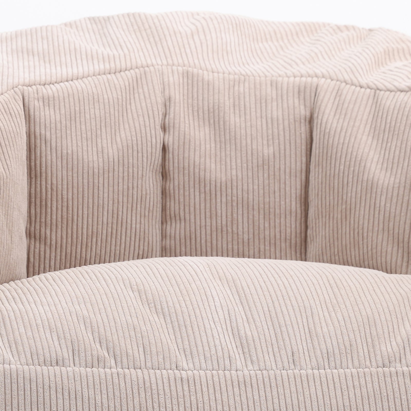 Cora Fine Cord Xl Bean Bag Sofa | Beige