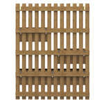 Wall-mounted Planter With Trellis And 3 Boxes | Chocolate