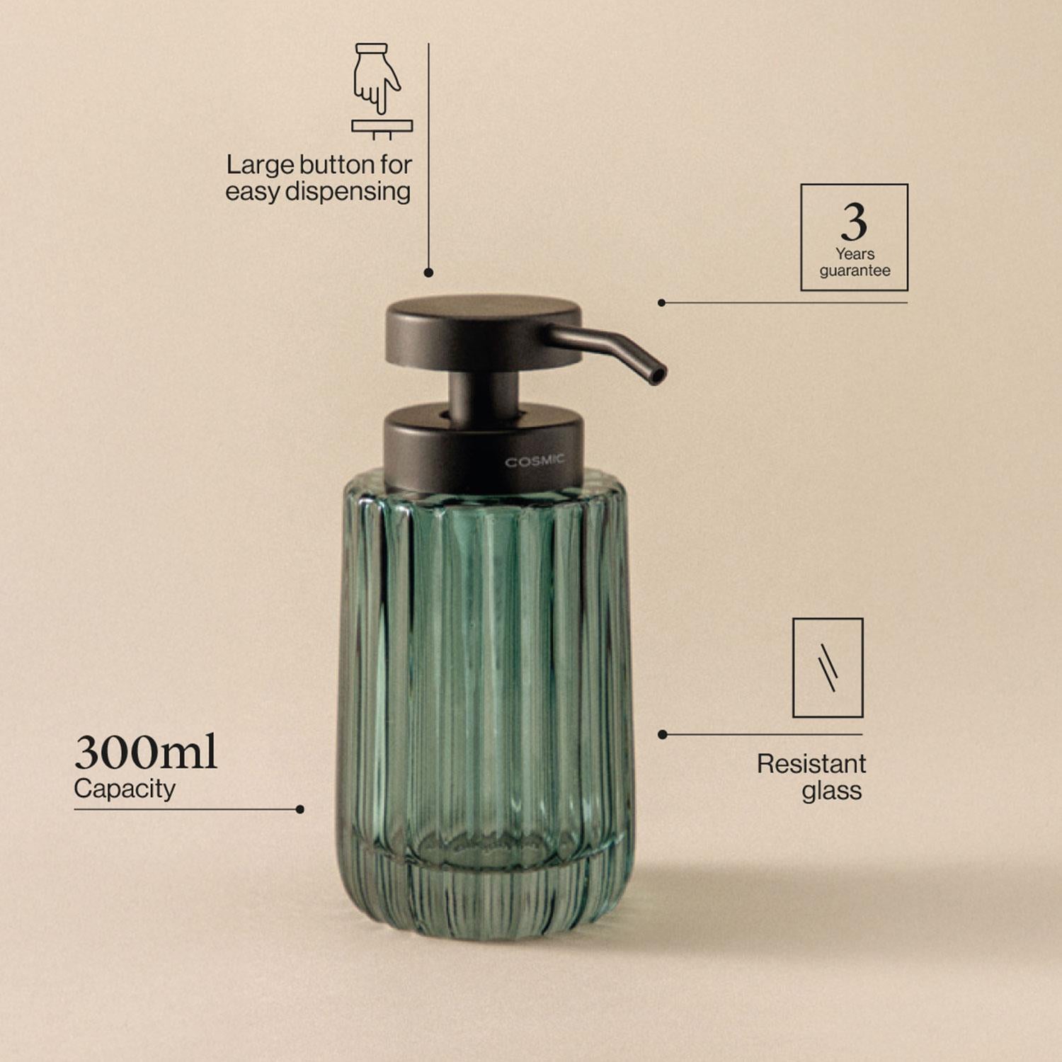 Soap Dispenser, 300ml, Resistant Glass, Lido Collection | Rose