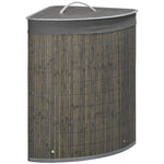 55l Bamboo Corner Laundry Hamper Bamboo Laundry Basket | One Size