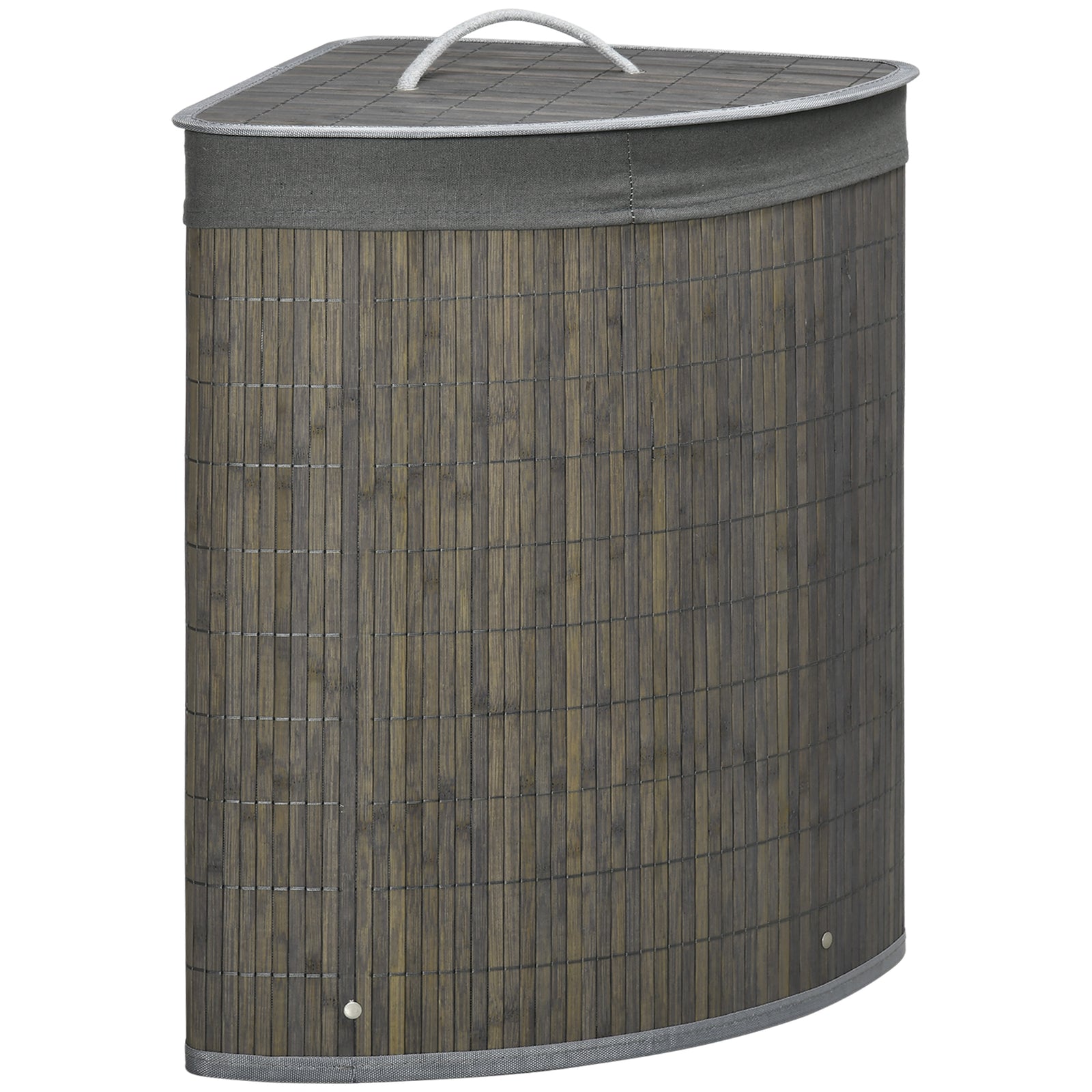 55l Bamboo Corner Laundry Hamper Bamboo Laundry Basket | One Size
